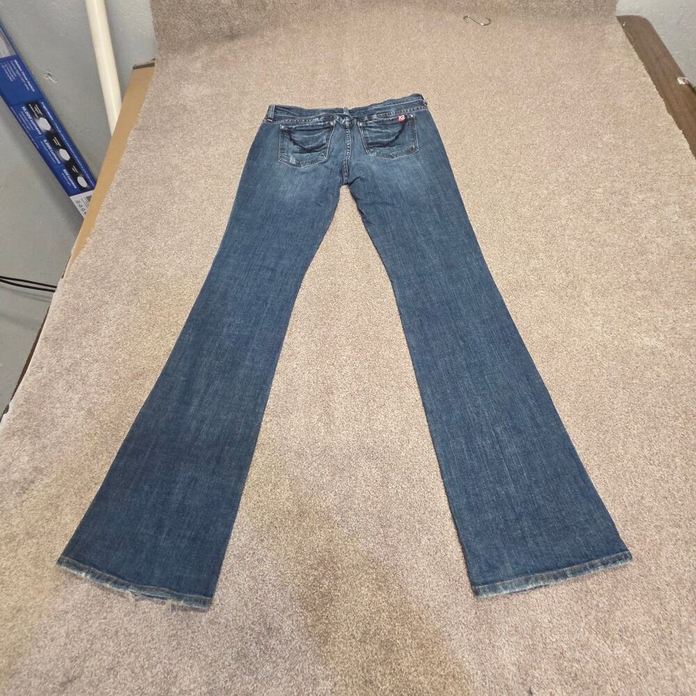 Express X2 Denim Laboratory Flare Jeans Size 29 Low Rise Made in California USA